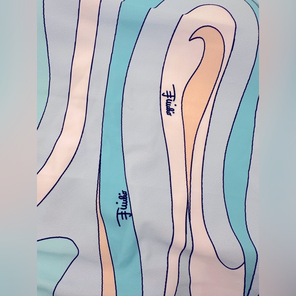 Pucci Blue Swirl One Piece Swimsuit - Picture 4 of 10